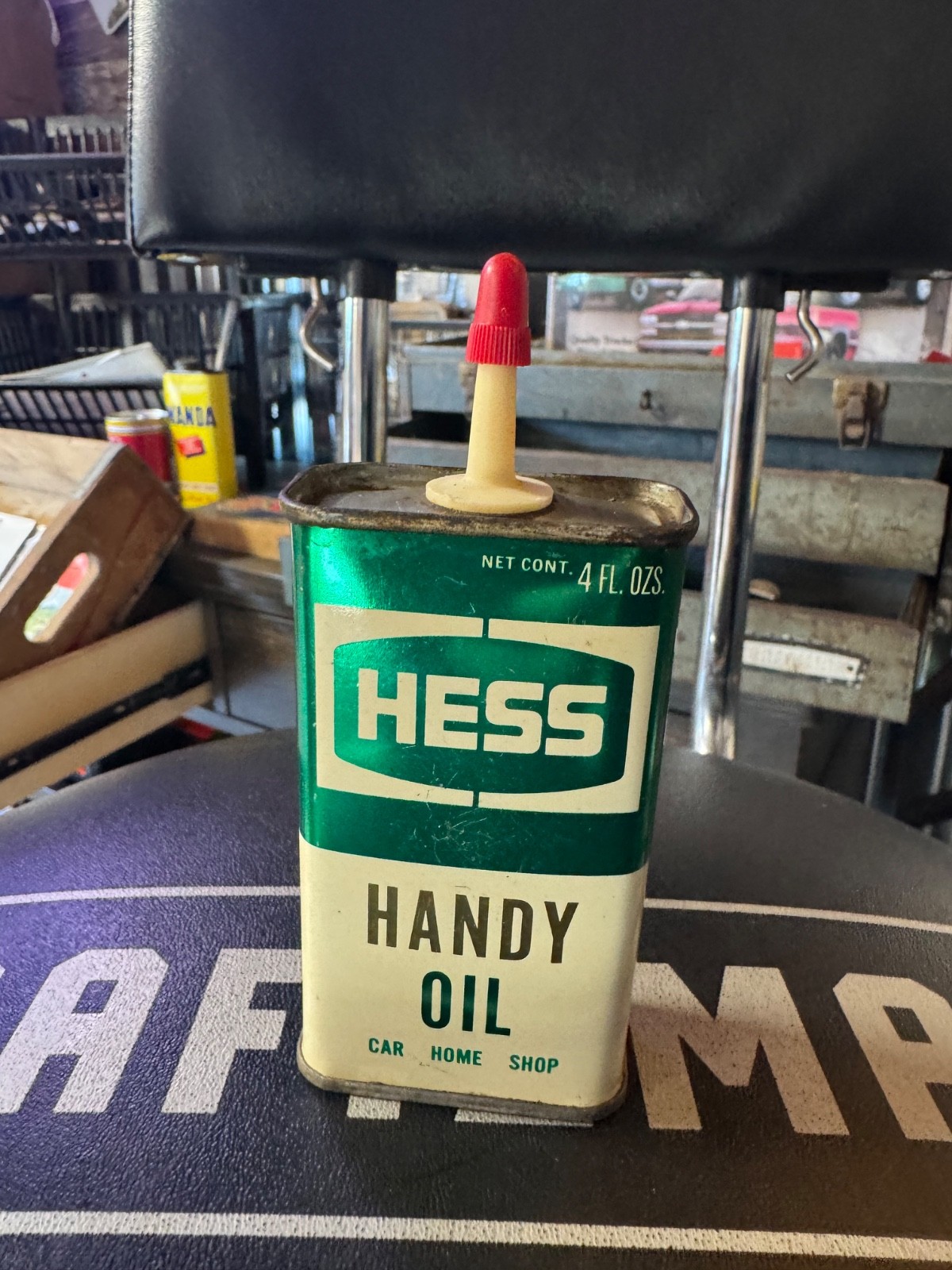 NOS Full Hess Handy Oil Can Oiler 