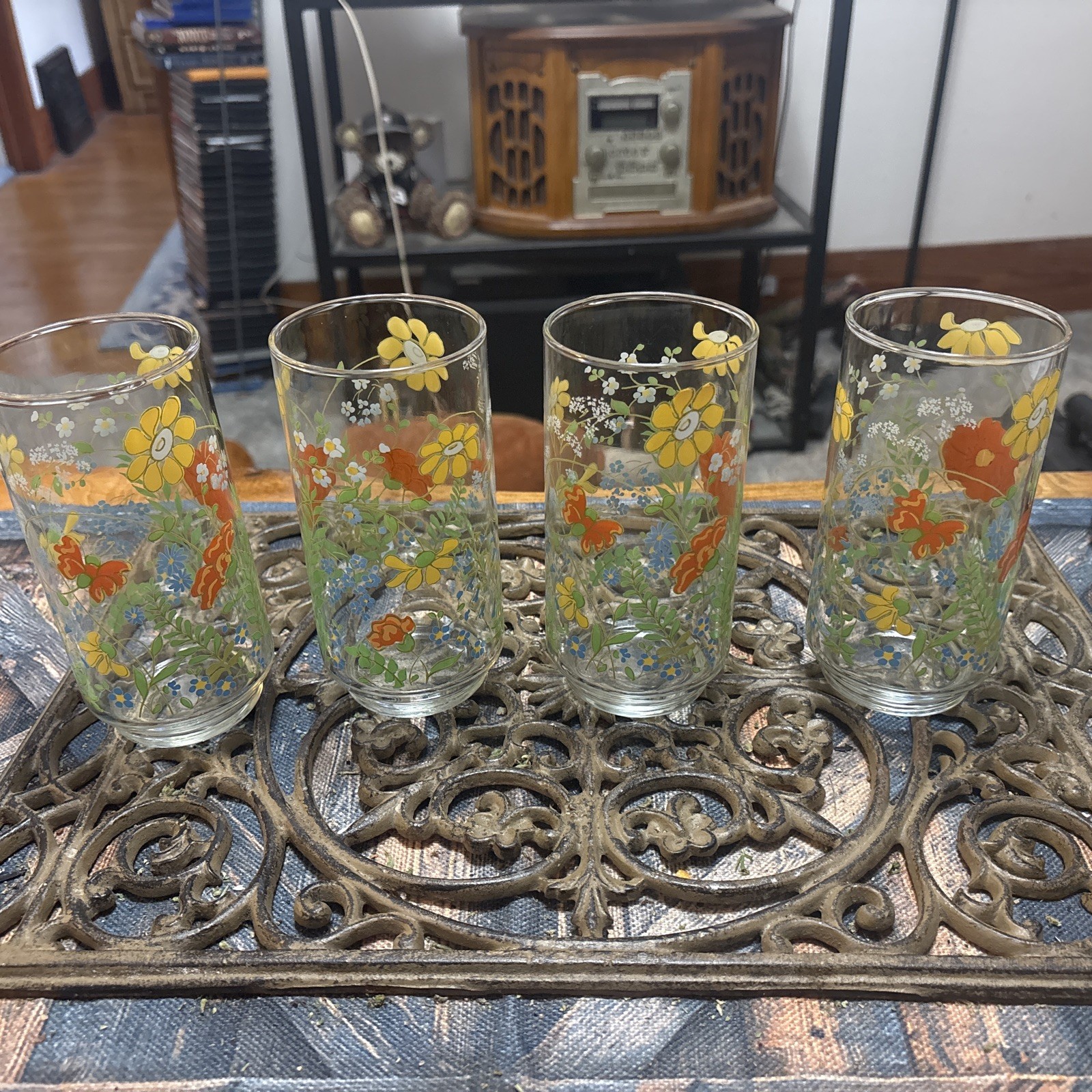 Corning Corelle Wildflower  14 Oz Tumbler 4535170 Set Of Four
