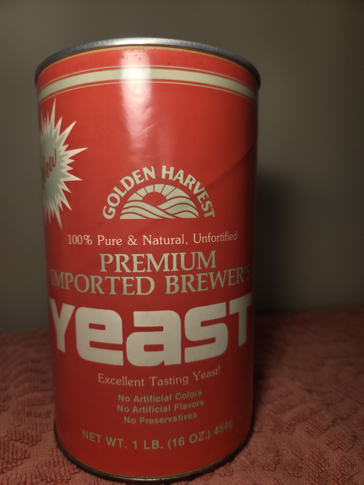 Golden Harvest Yeast Vintage Rare New Can Unopened Collectible Item Nostalgic