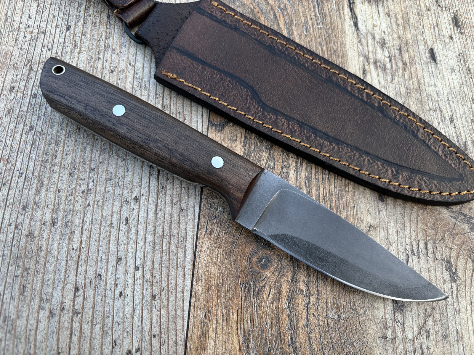 Custom Handmade 1095 Steel Acid Washed EDC Knife Camping Survival Hunting Knife