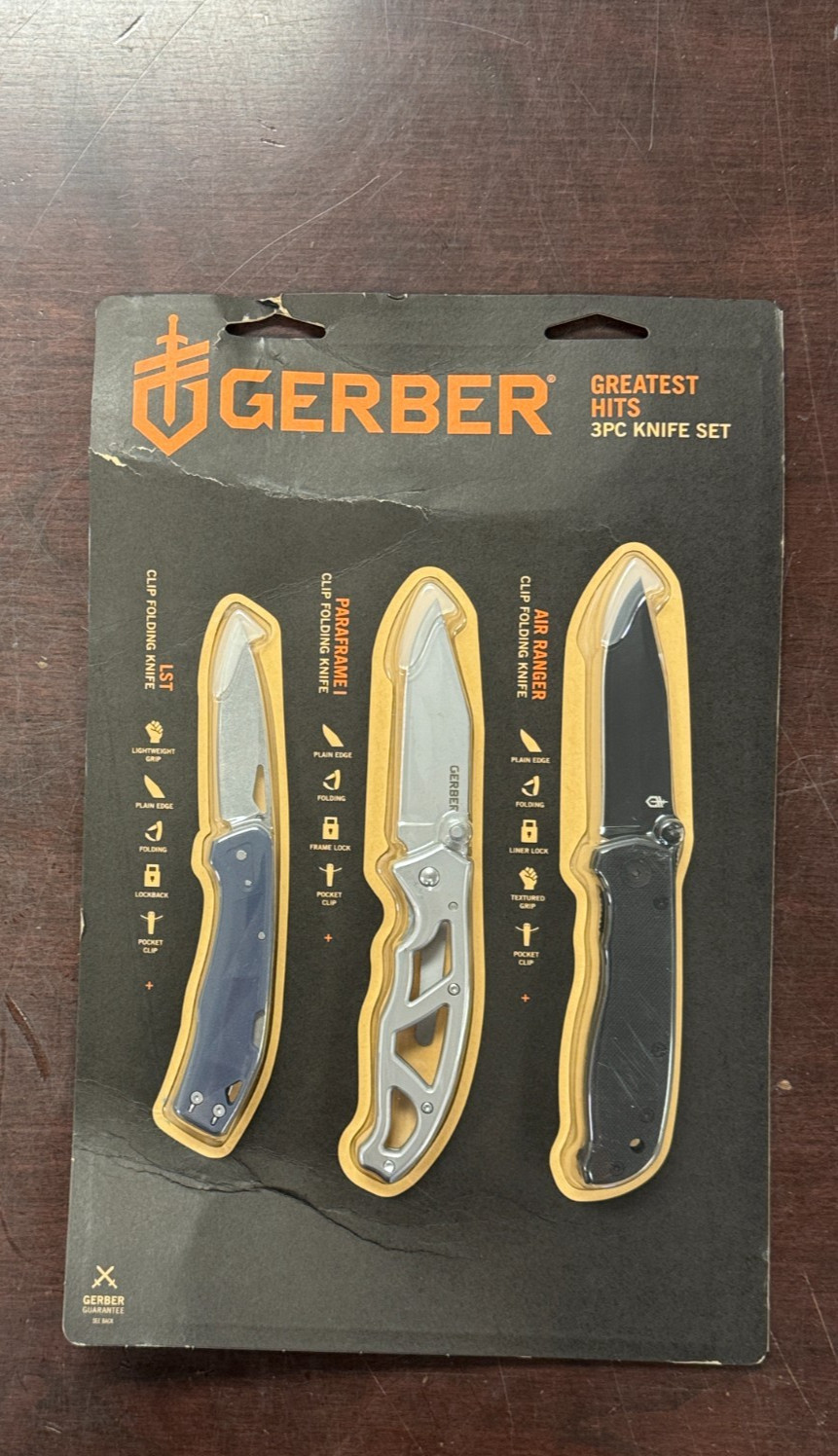Gerber Greatest Hits 3PC Folding Knife Set LST Paraframe I Air Ranger NEW
