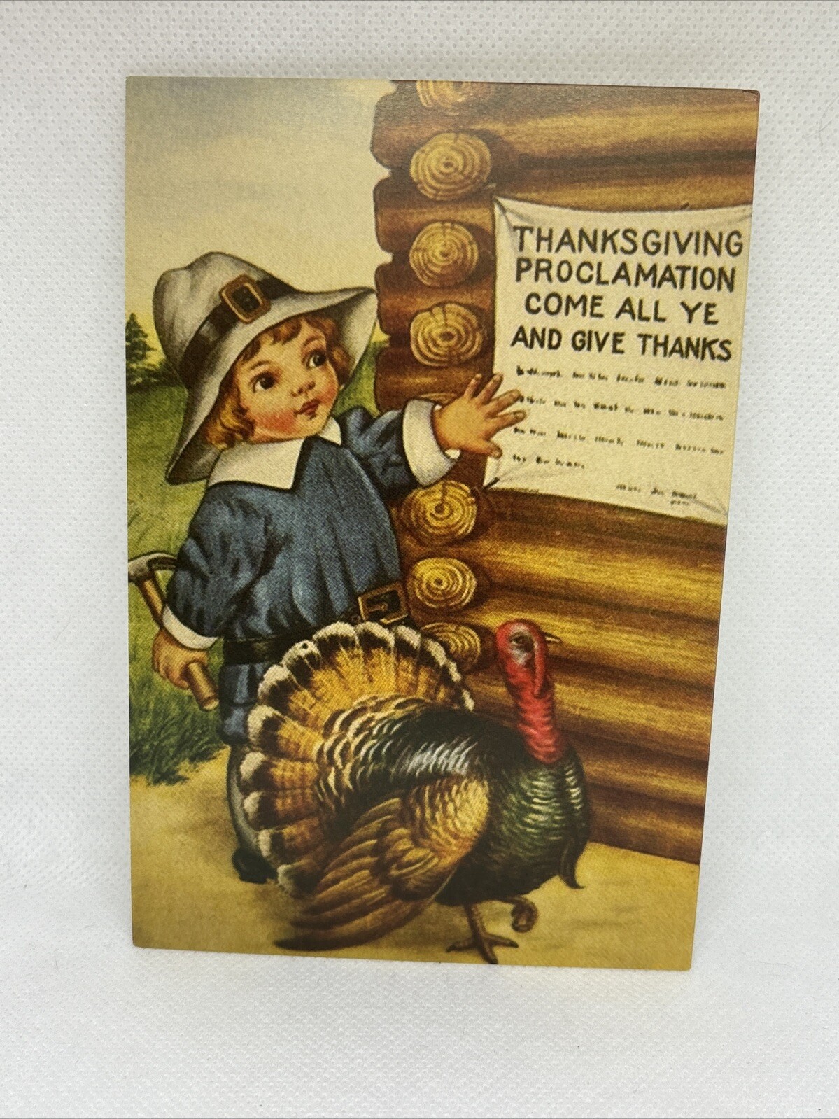 Thanksgiving Vintage Style Unused Postcard Greeting Card 4 x 6”