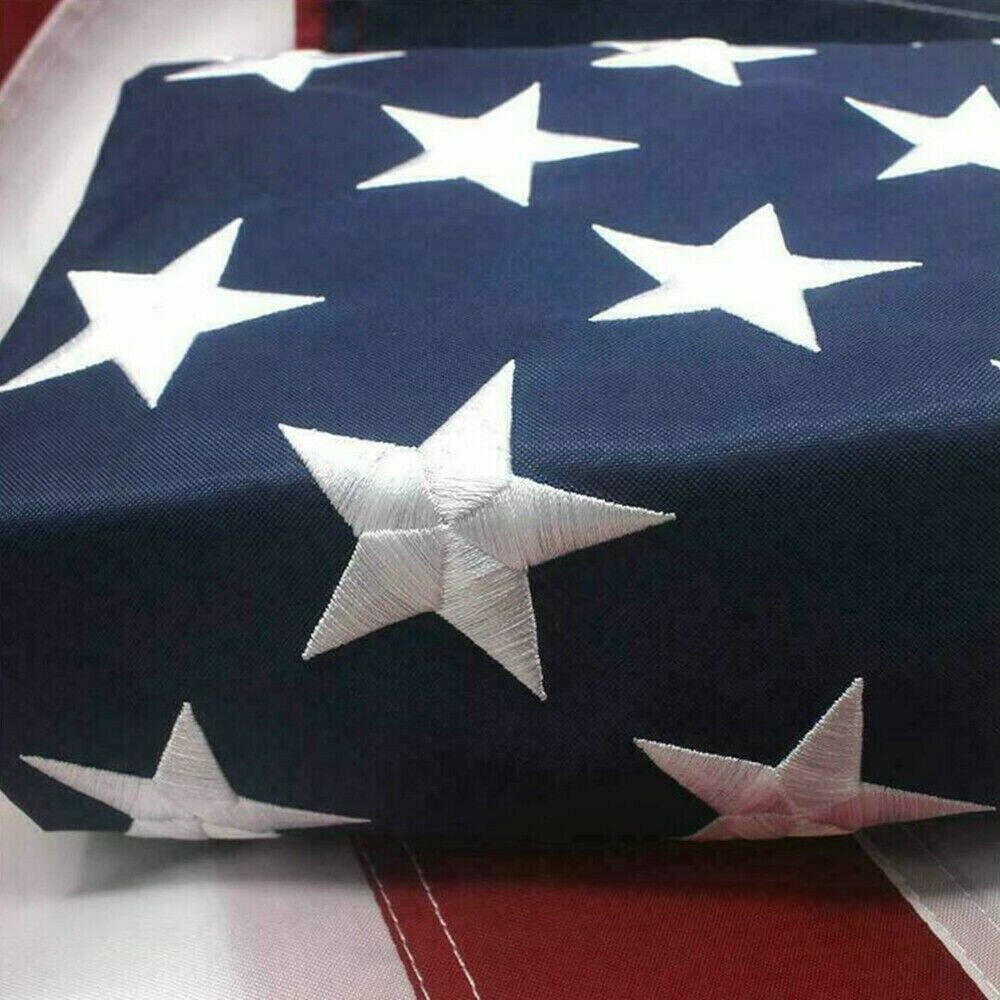 3x5 ft US American Flag Heavy Duty Embroidered Stars Sewn Stripes Grommets Nylon