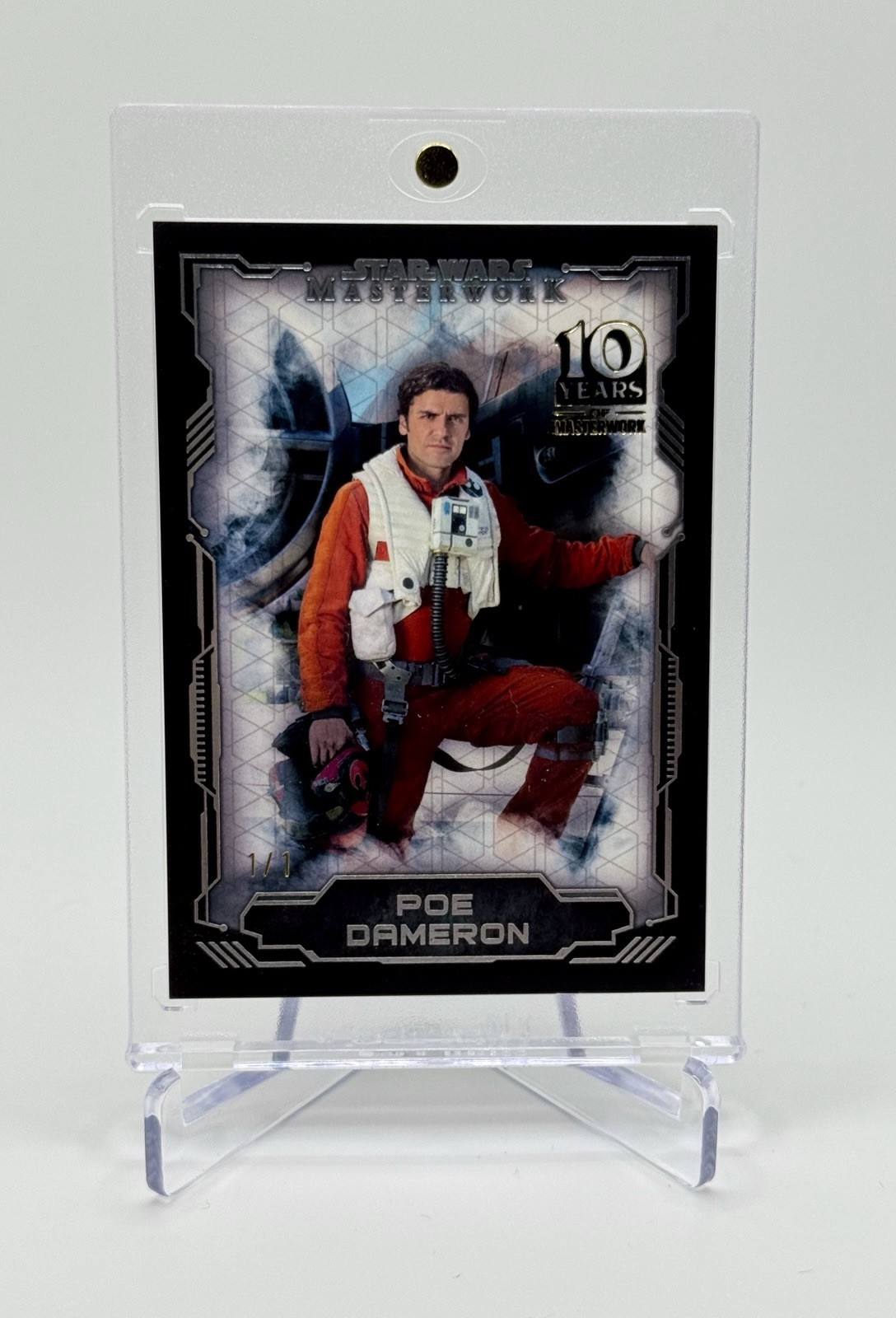 Poe Dameron 2025 Topps Star Wars Masterwork 10 Years 1/1 BUYBACK #42