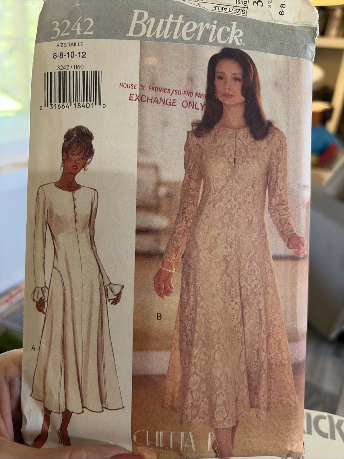 Vintage 1994 Butterick Sewing Pattern 3242 Size 6 Cut Complete 