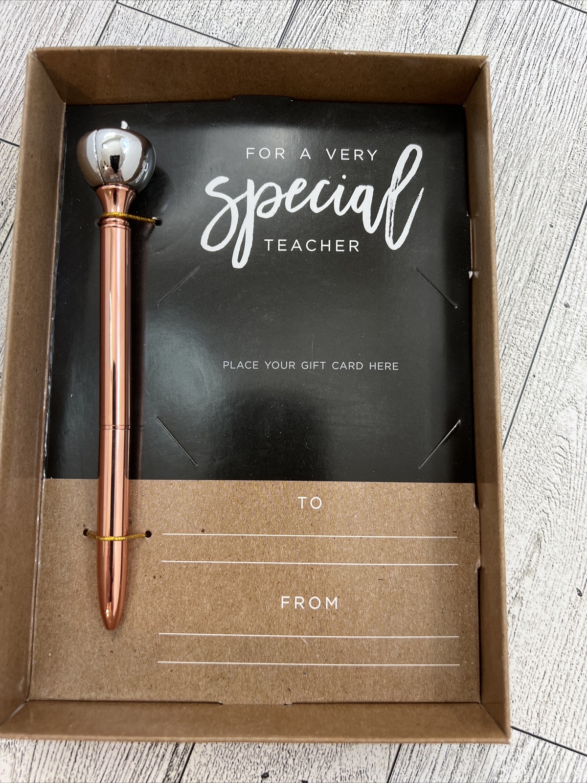 For a Very Special Teacher, Gift Card Holder and Pen