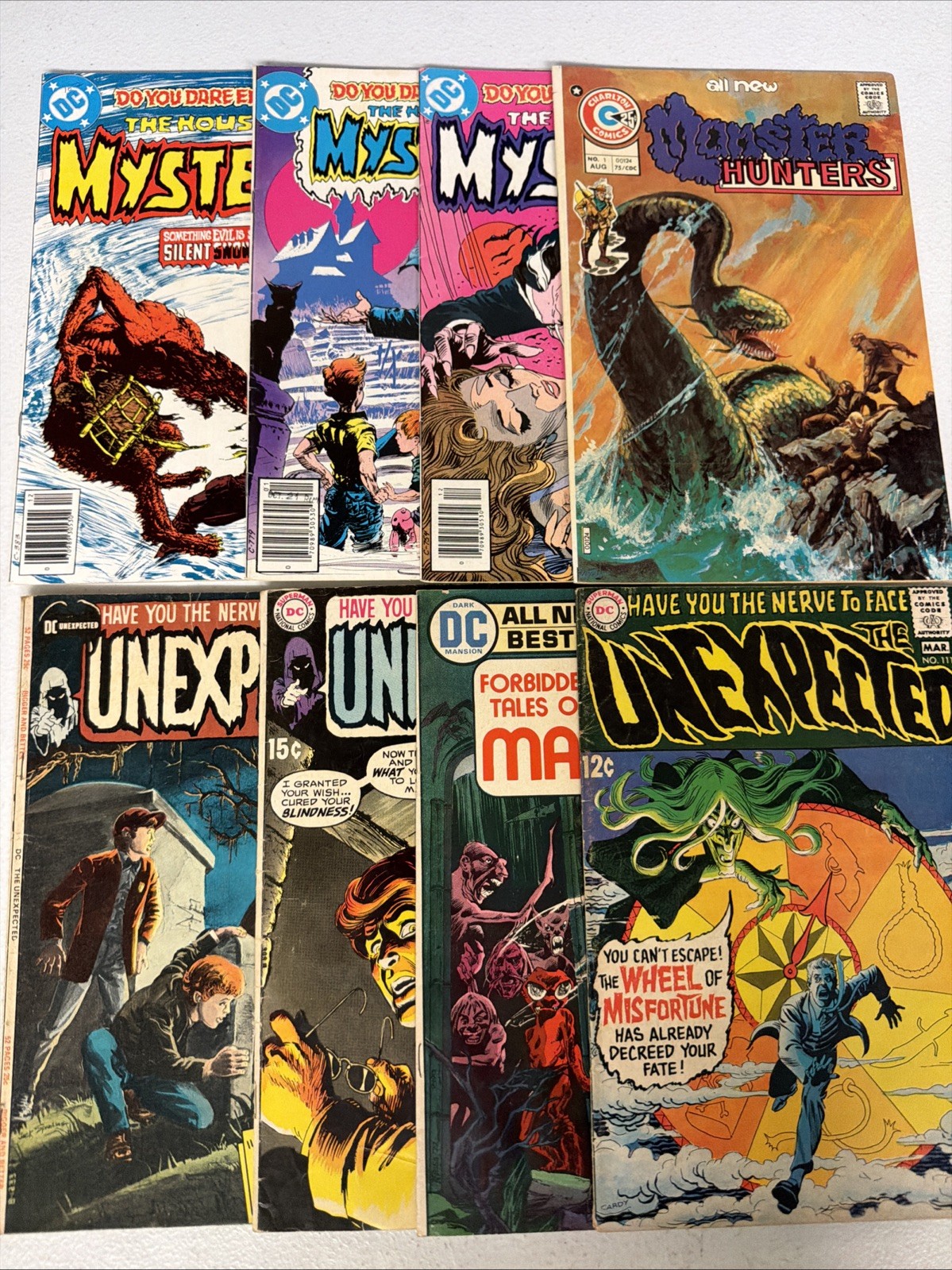 DC Marvel Charlton Bronze Age HORROR Lot 8 Comics 1st Print 1970s Lot #43 *Z13