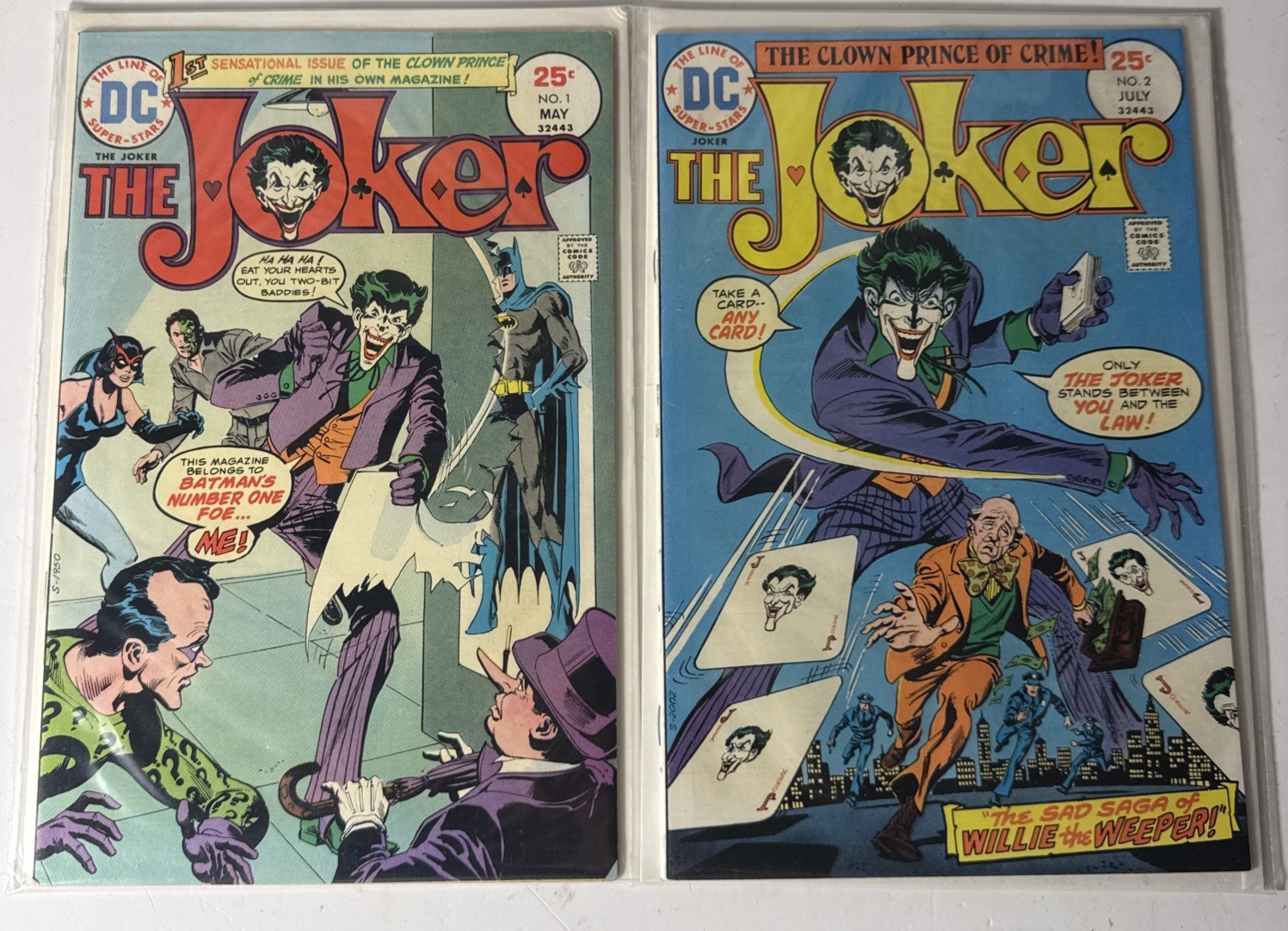 The Joker #1 and #2 (DC Comics July 1975)