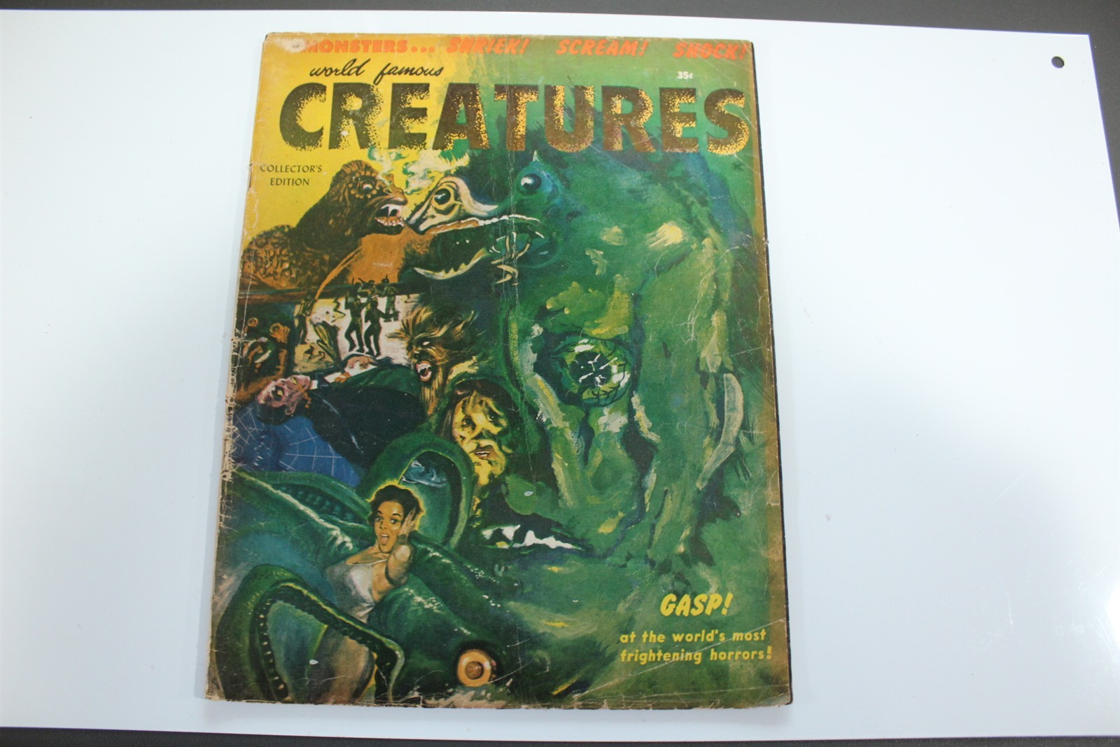 Vintage 1958 World Famous Creatures Magazine 66 Pages Collectible Horror