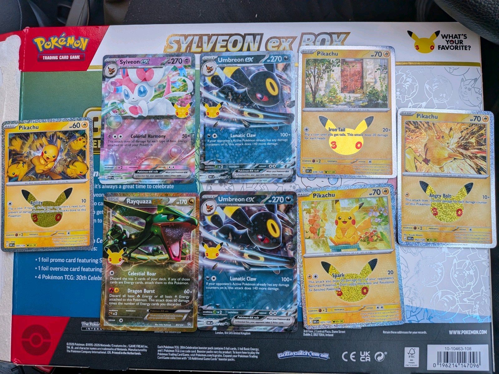 Pokemon 30th Anniversary Celebration Rayquaza EX 85/124 and more 