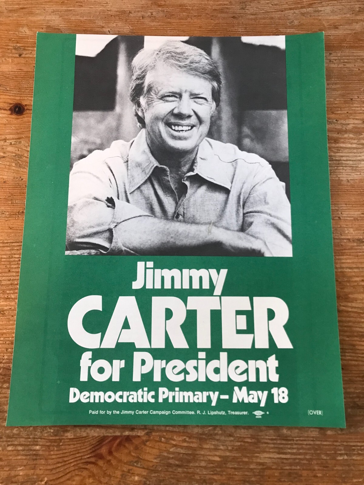 Original President Jimmy Carter Campaign Flyer Brochure 1976 Democratic Primary