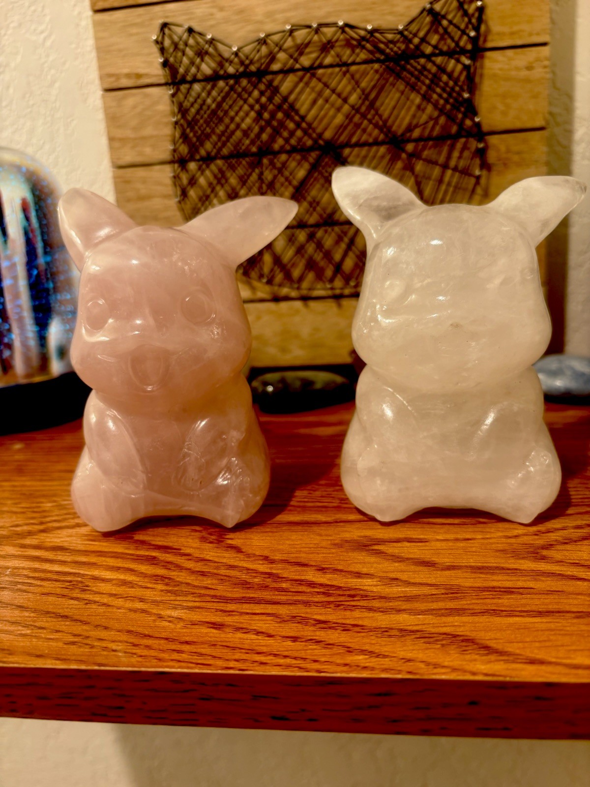 MSG For Way Cheaper Deals Crystal Carving Pikachus/Rose Quarts& Clear Quarts