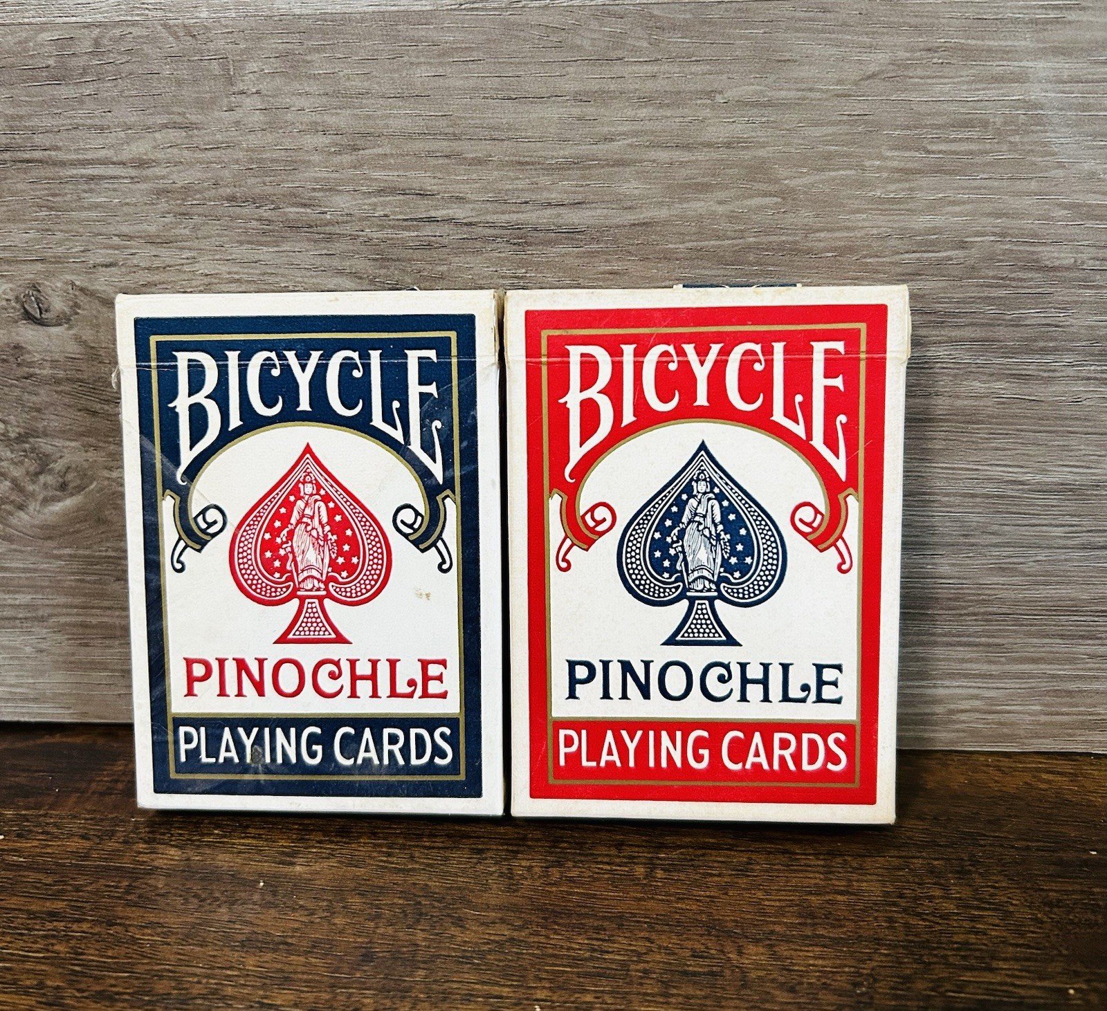 Vintage 1970’s Bicycle Pinochle Playing Cards Two Pack