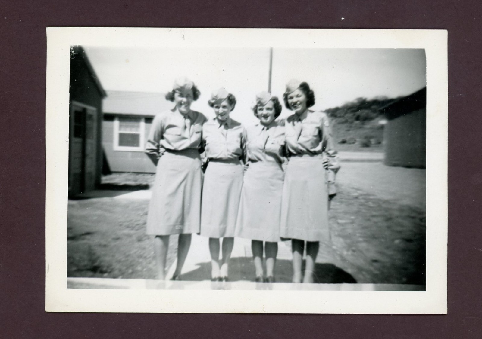 WWII 1944 WAC , A Group U.S. Army, & Photo 3 1/4\