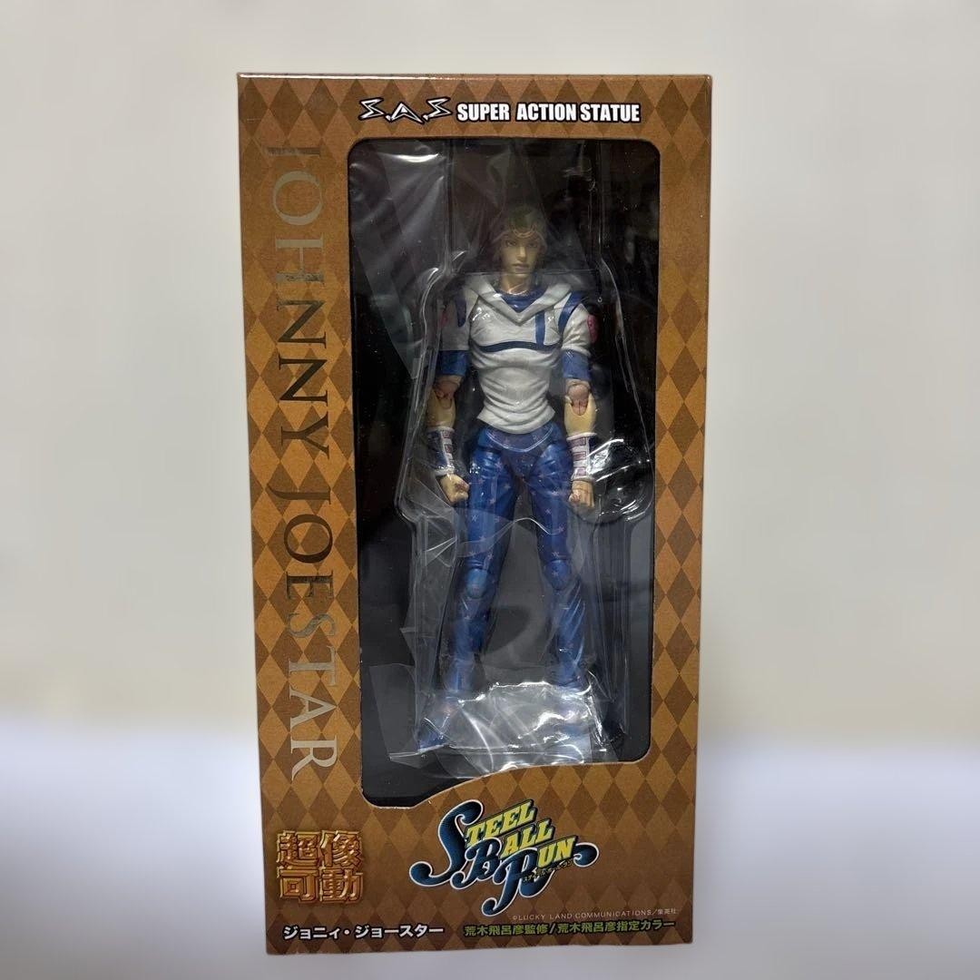 Medicos Super Action Statue JoJo Steel Ball Run Johnny Joestar PVC Figure New