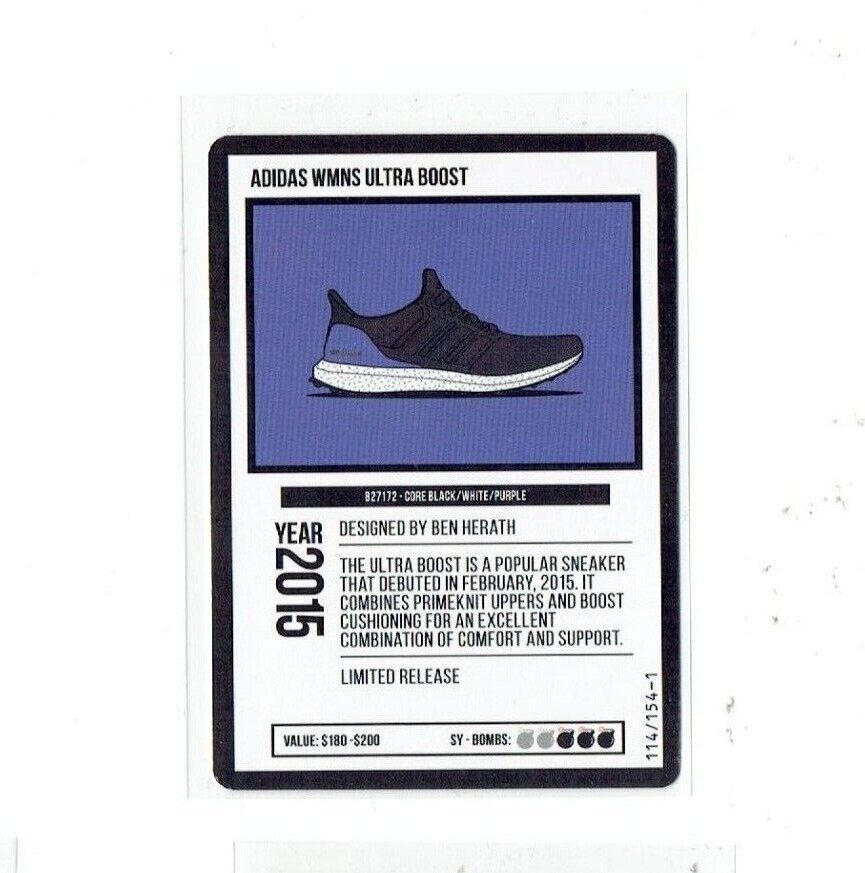 ADIDAS WMNS ULTRA BOOST Card #114 Series 1 SOLE YAMA Collector Cards
