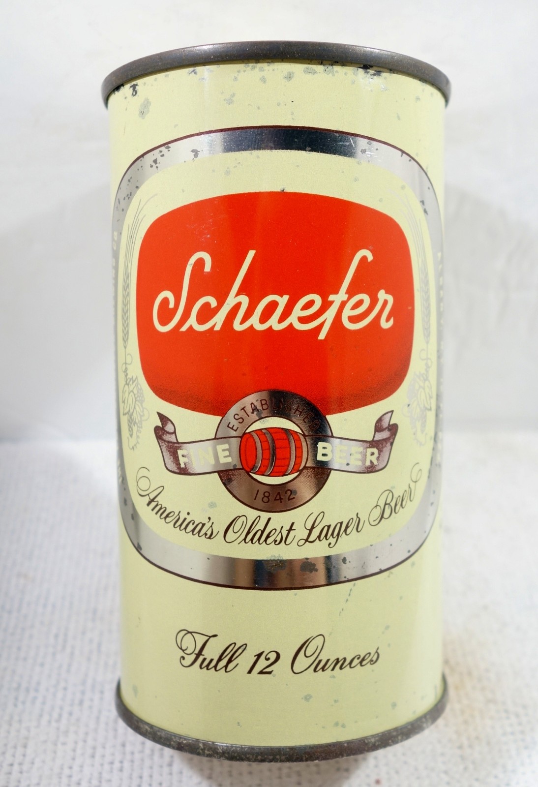 Schaefer Albany New York Flat Top Beer Can Bottom Opened #2