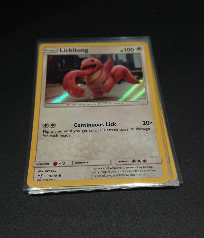 Pokemon_2019, Detective Pikachu_Lickitung_16/18_Common HOLO_NM, PACK FRESH