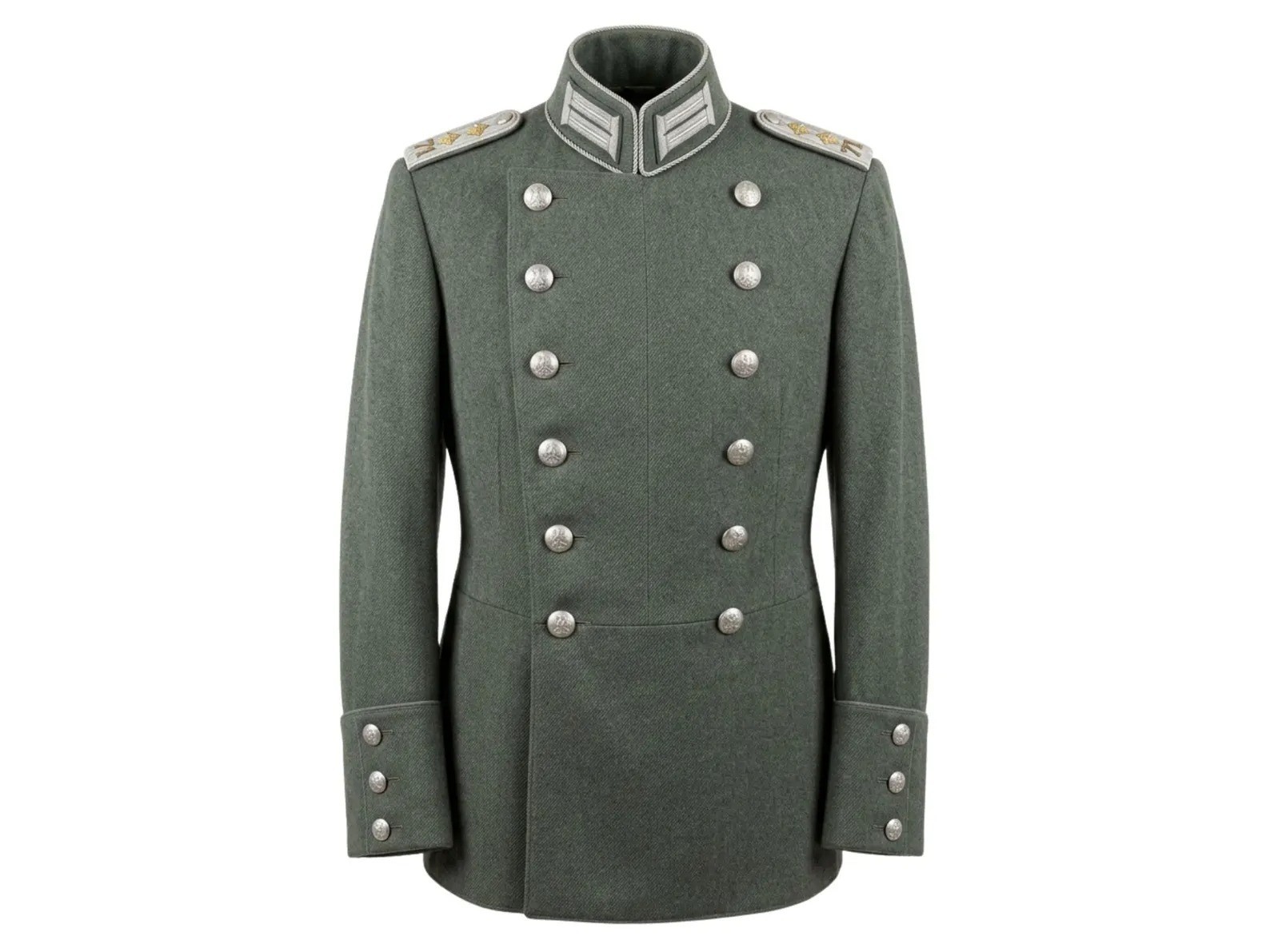 WWI German Officer Wool Tunic Jacket – Feldgrau Military Uniform Coat Reproducti