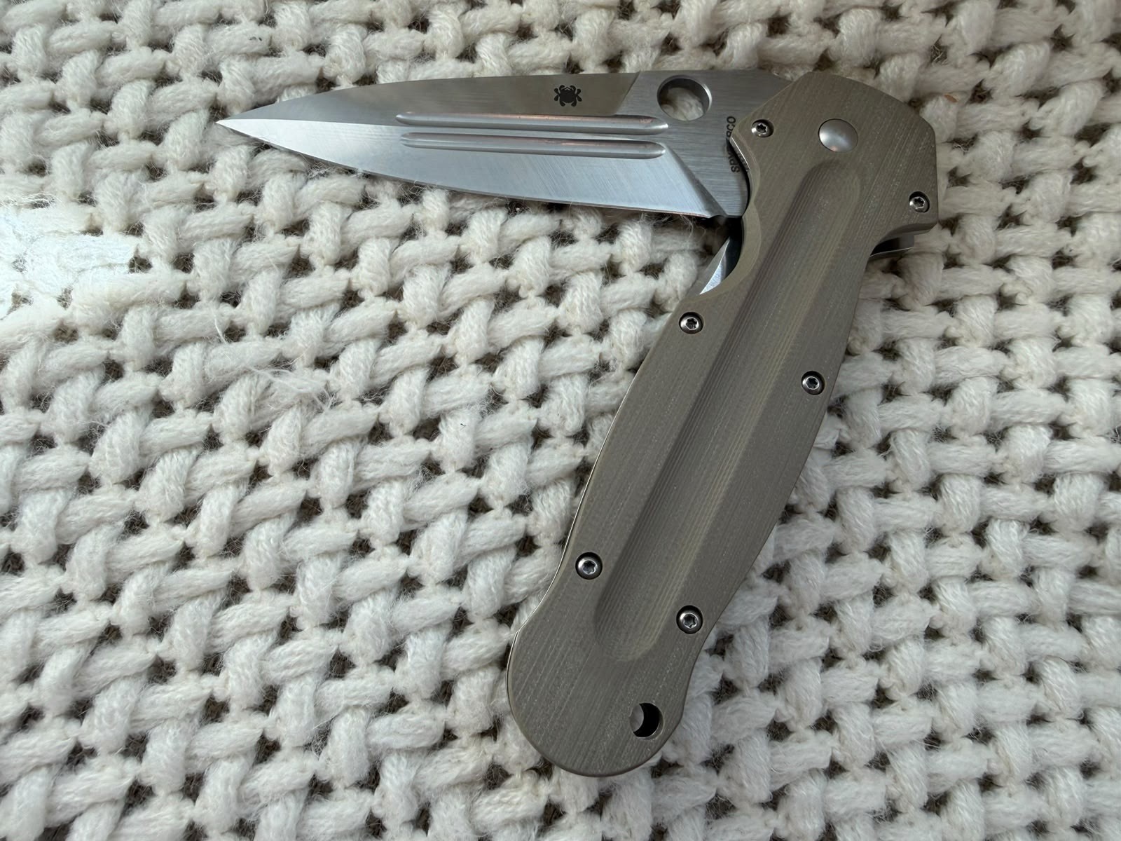 SPYDERCO C215GP EUROEDGE CPM-S30V Pre-Owned Never Used Manual Folding No Box.