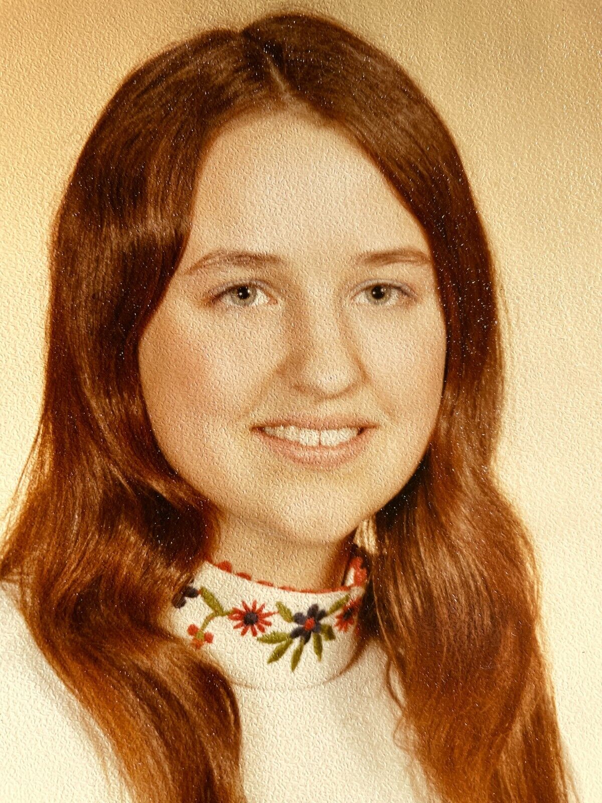 FH School Class Photograph 1960-70\'s Young Woman Portrait Photo 5x7