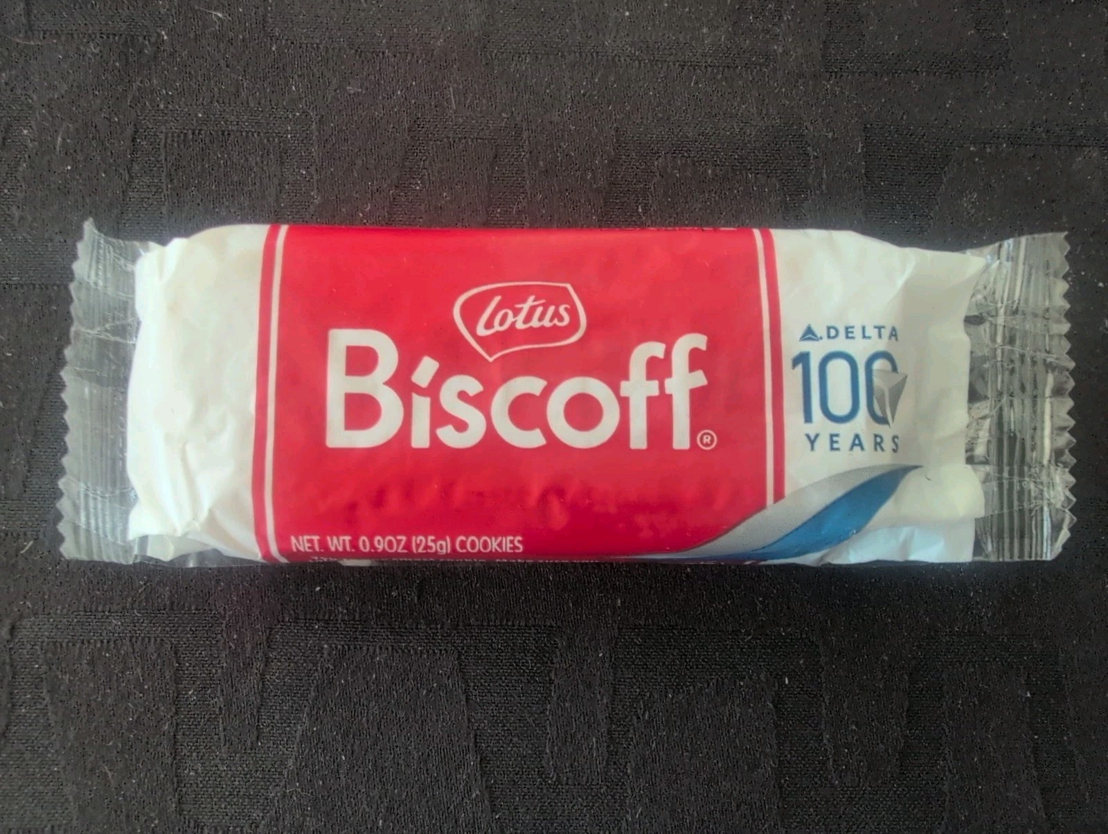 Lotus Biscoff Cookies Delta Airlines 100 Years Limited Edition 0.9oz Pack