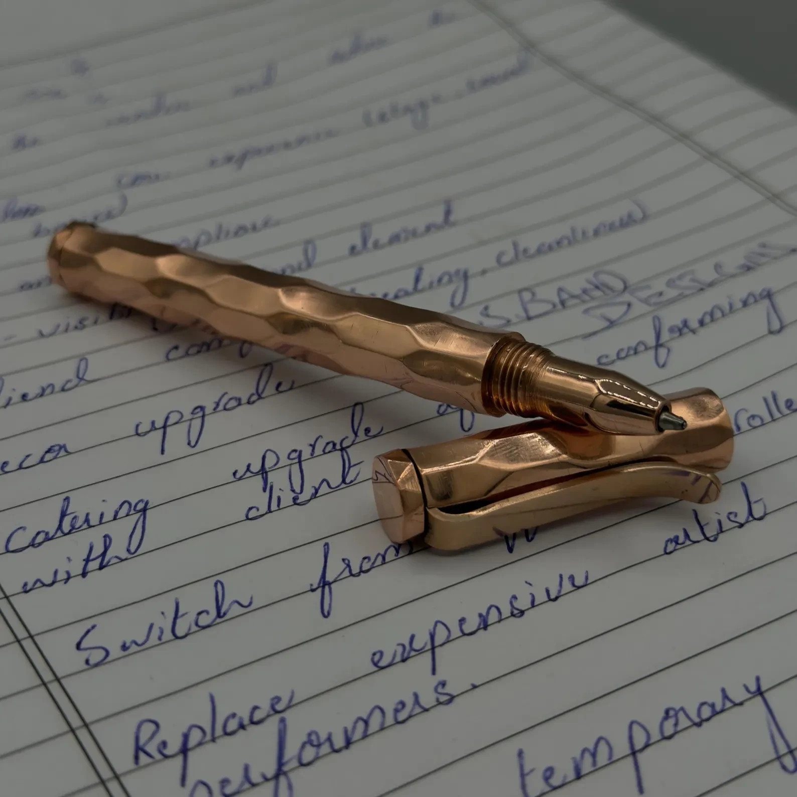 Luxury Handmade Damascus Steel Ballpoint pen, Damascus Pen With Wooden Box