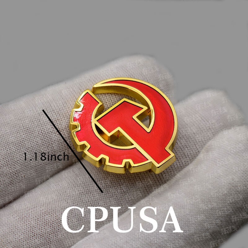 CPUSA Medal American Communist Party Badge Brooch Exquisite Clothing Decoration