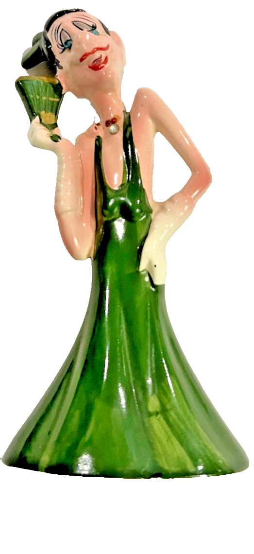 Vintage Kreiss Psycho-Ceramics Elegant Heir Lady Figurine MCM Japan 8\