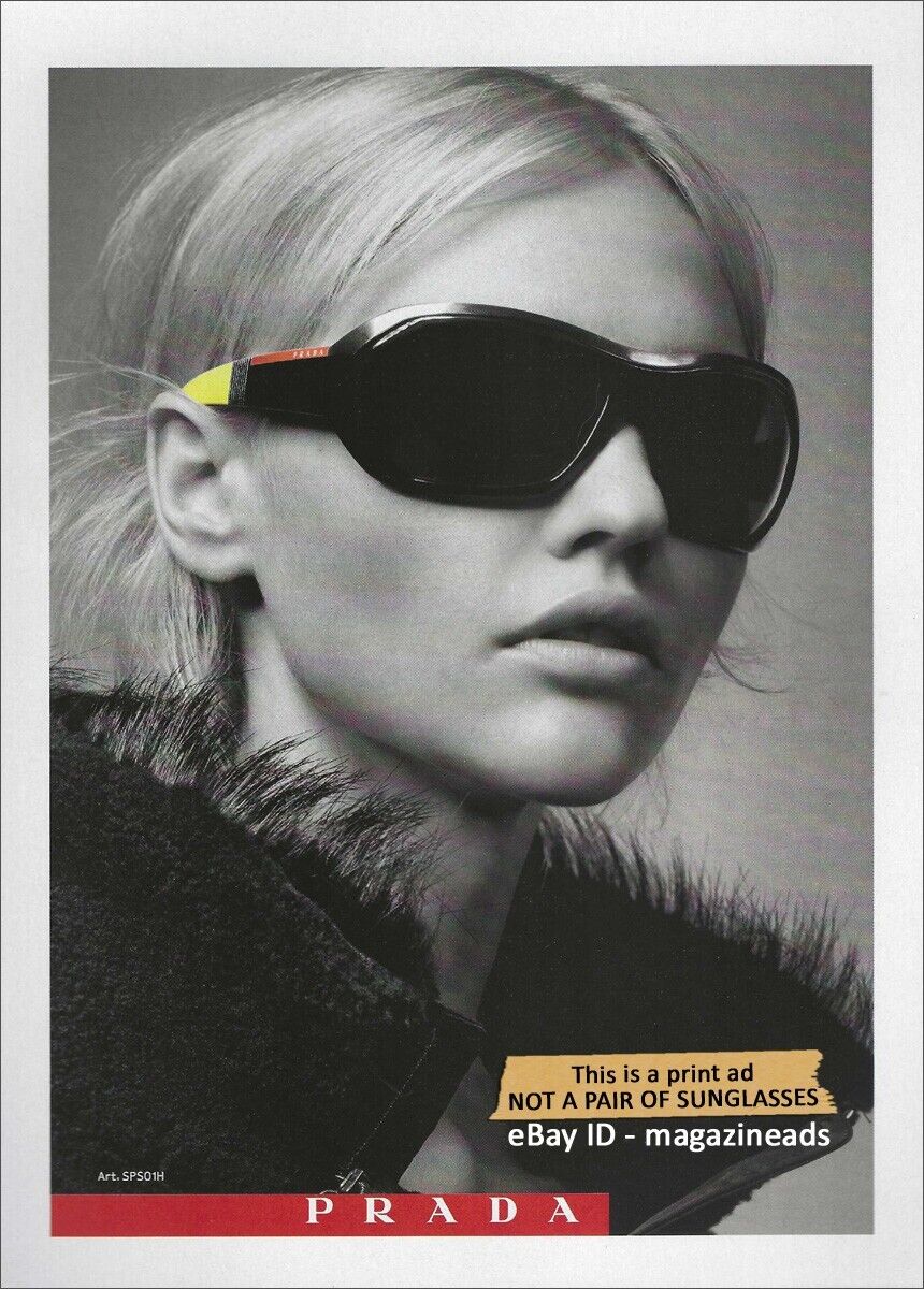 PRADA Linea Rossa Eyewear 1-Page PRINT AD Fall 2007 SASHA PIVOVAROVA Meisel