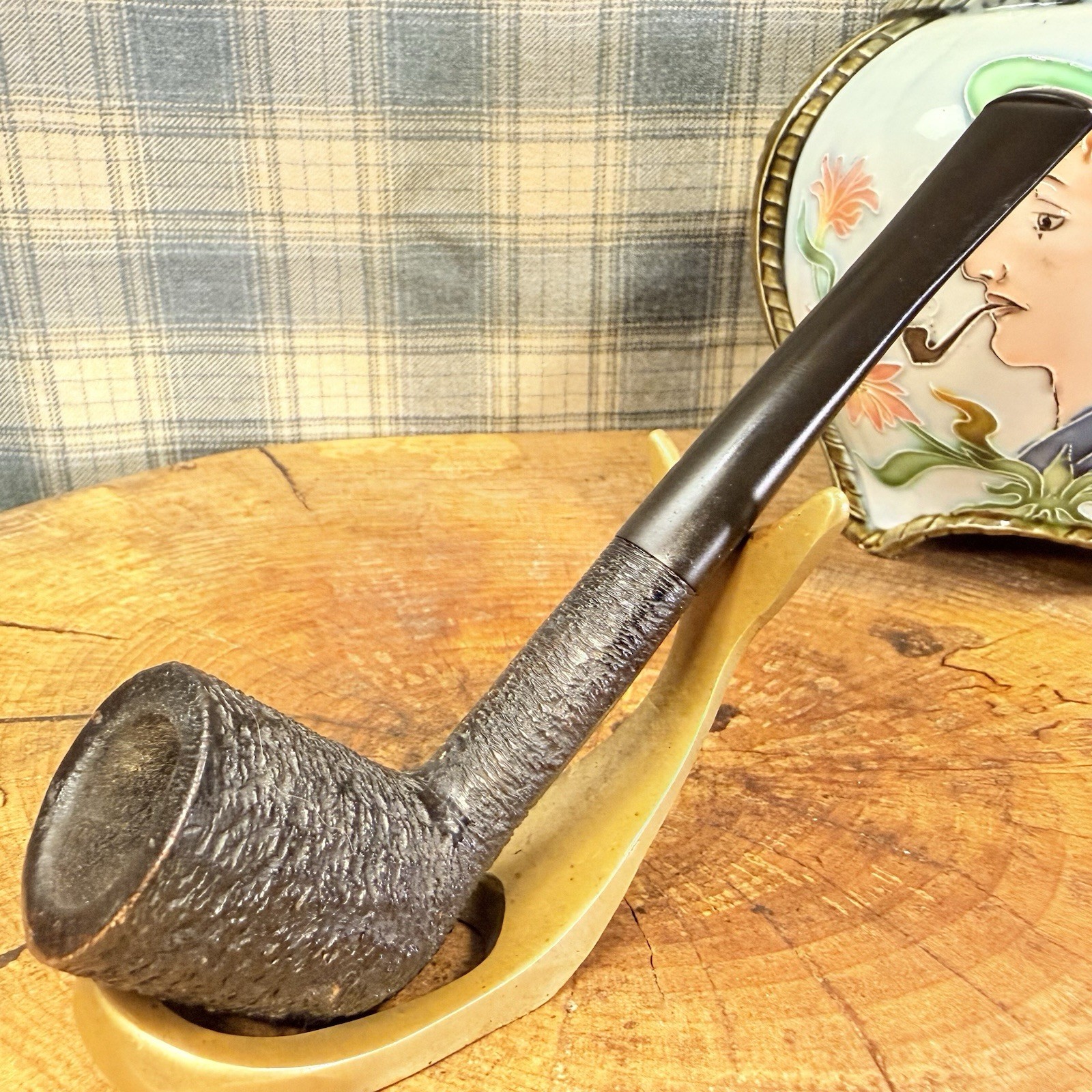 Early Fam Era -SASIENI OLD ENGLAND - Rustic Briar (Shape 96) Estate Pipe