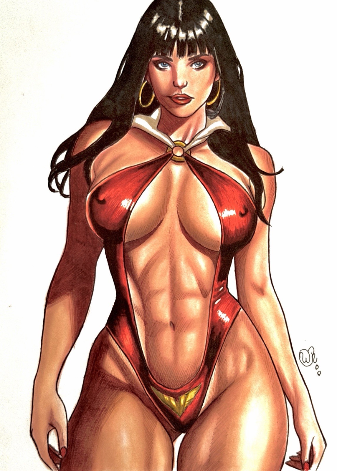 Vampirella - 8x11 Full Color Original Art Rafael Wellington w/COA - NOT a Print