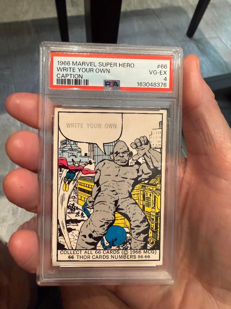 1966 Donruss Marvel Super Hero #66 Thor PSA 4 - last card in set