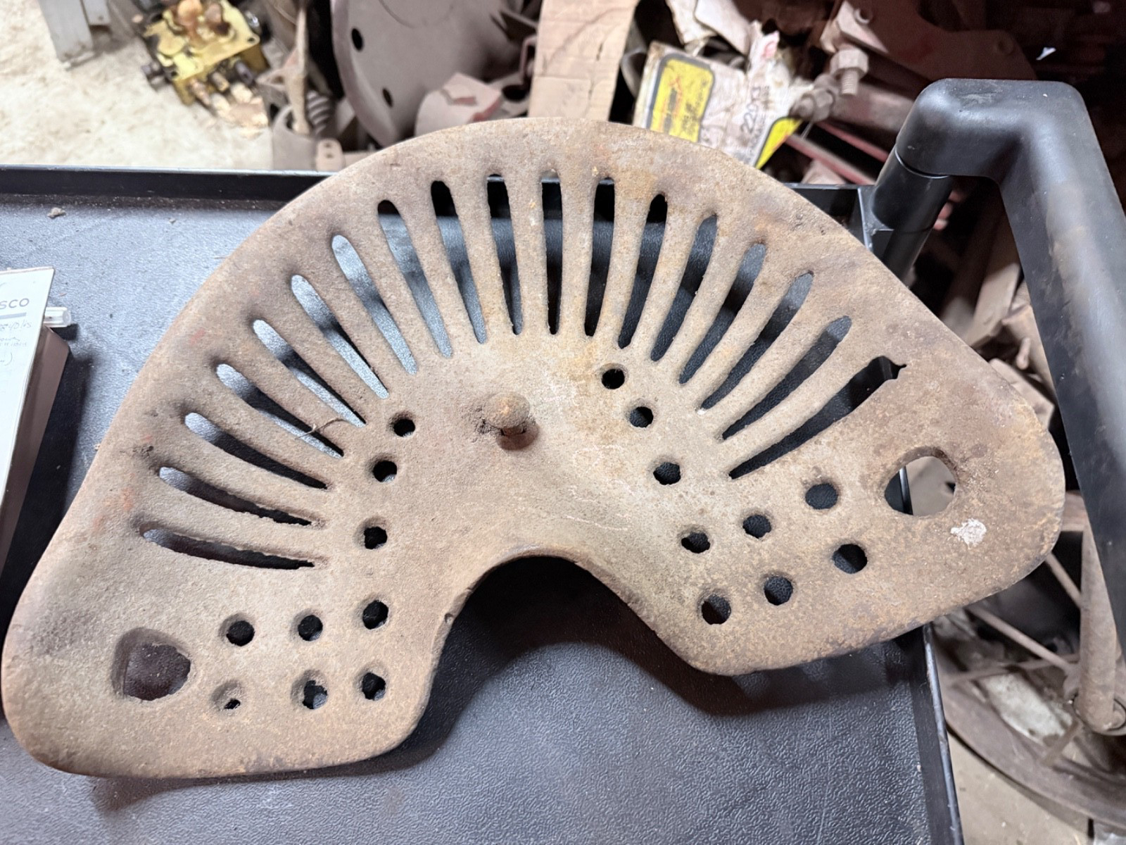 Antique McCormick Cast Iron Implement Tractor Seat Farm Machinery