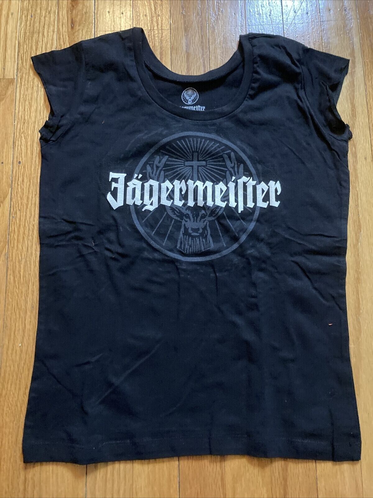 Women's Jagermeister TShirt Black Graphic Jager Logo Tee Top
