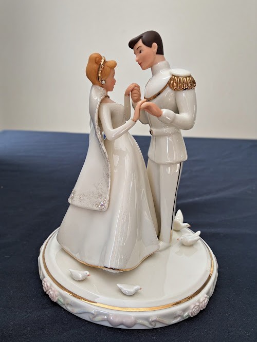 LENOX DISNEY CINDERELLA WEDDING DAY CAKE TOPPER PRINCE CHARMING - NEW in BOX COA