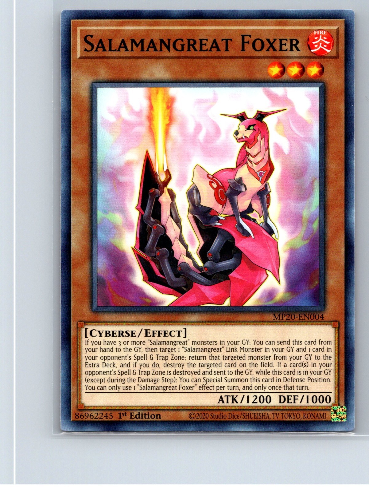 Salamangreat Foxer - MP20-EN051 - Common - 1st Edition NM