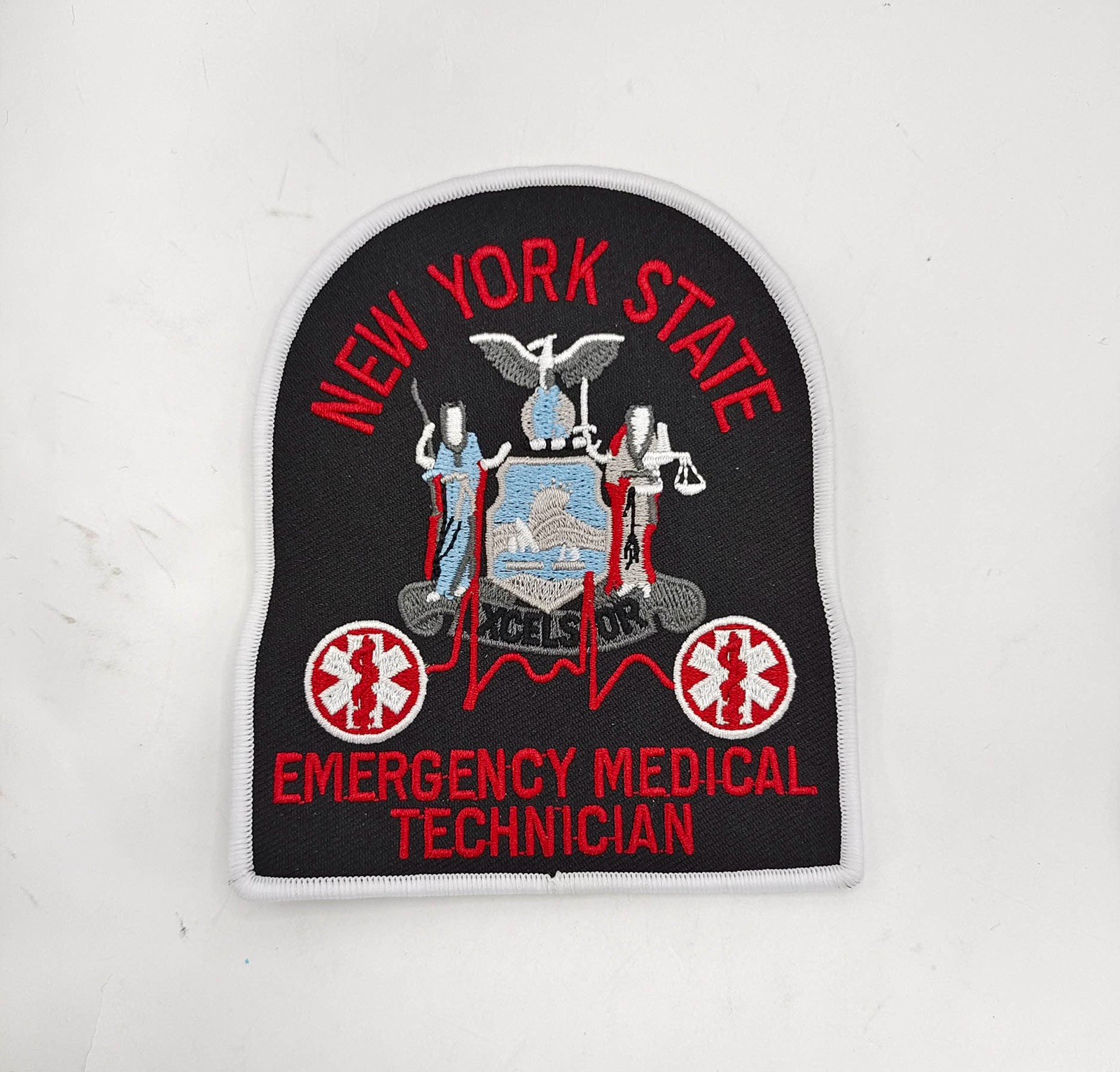New York State Emergency Medical Technician Patch - Red