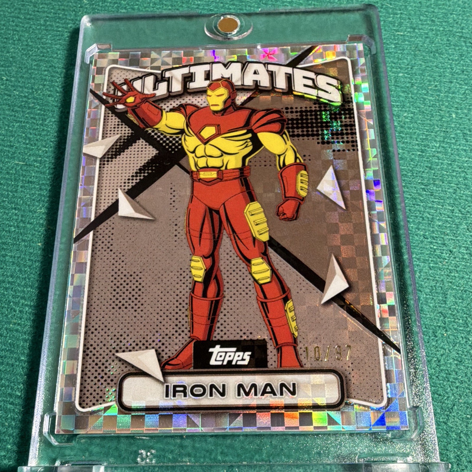 Topps 2025 Finest Marvel Ultimates Insert Iron Man #57 Serial 10/97