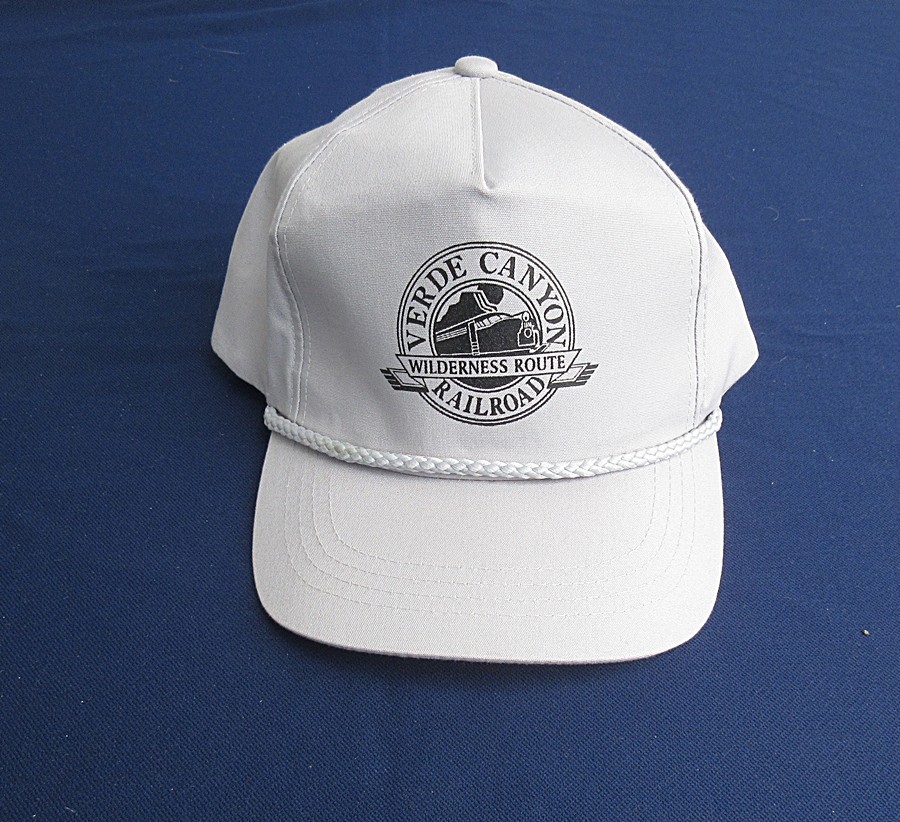 Vintage Verde Canyon Railroad Snapback Hat White Yupoong Arizona Train