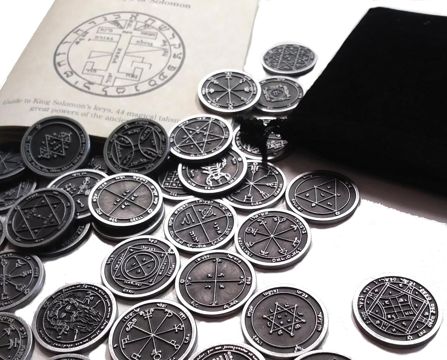 King Solomon'S Metal Coin Set 44 Occult Seals from the Key of Solomon