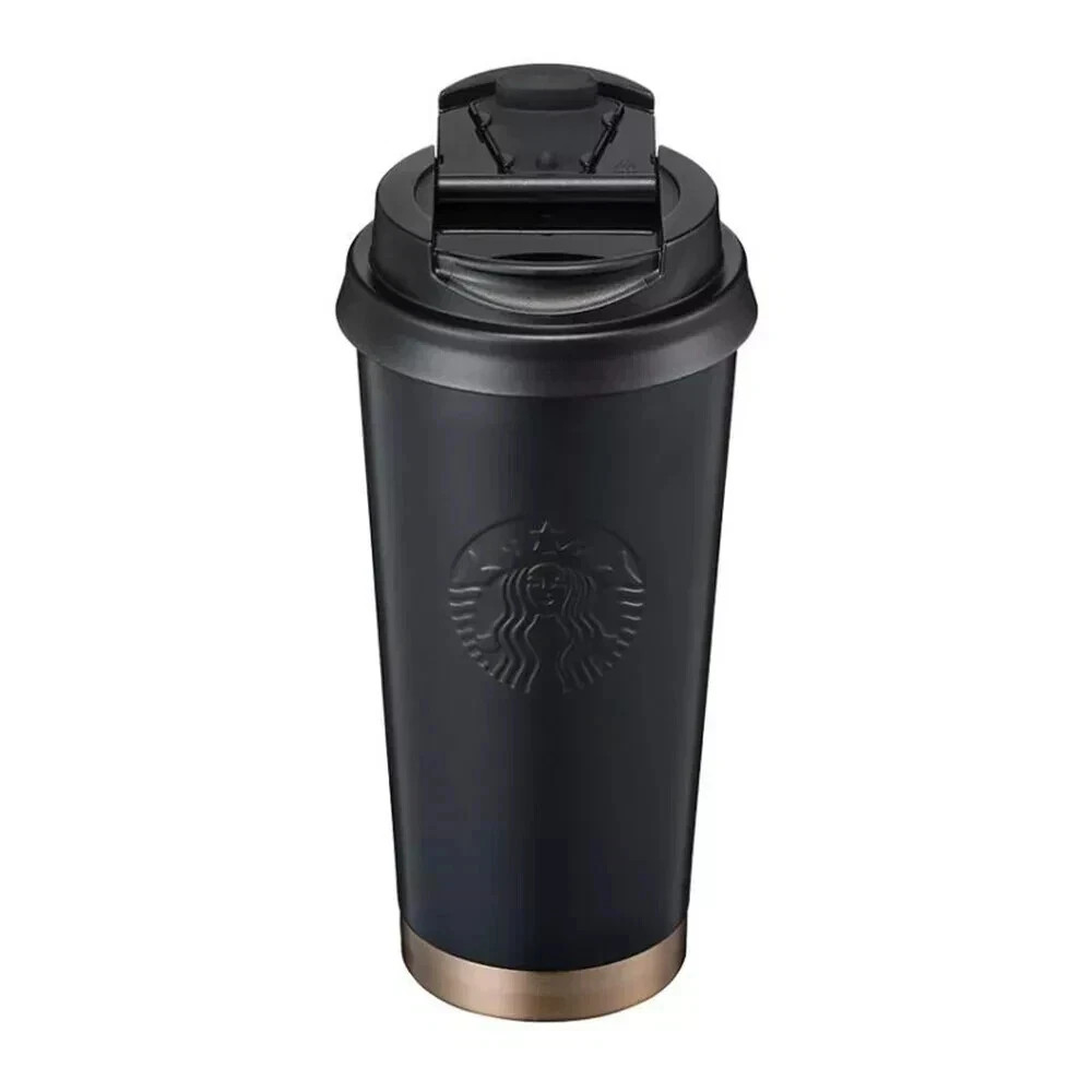 Starbucks Korea 2024 SS Black Matte Elma Tumbler 473ml  NEW Black