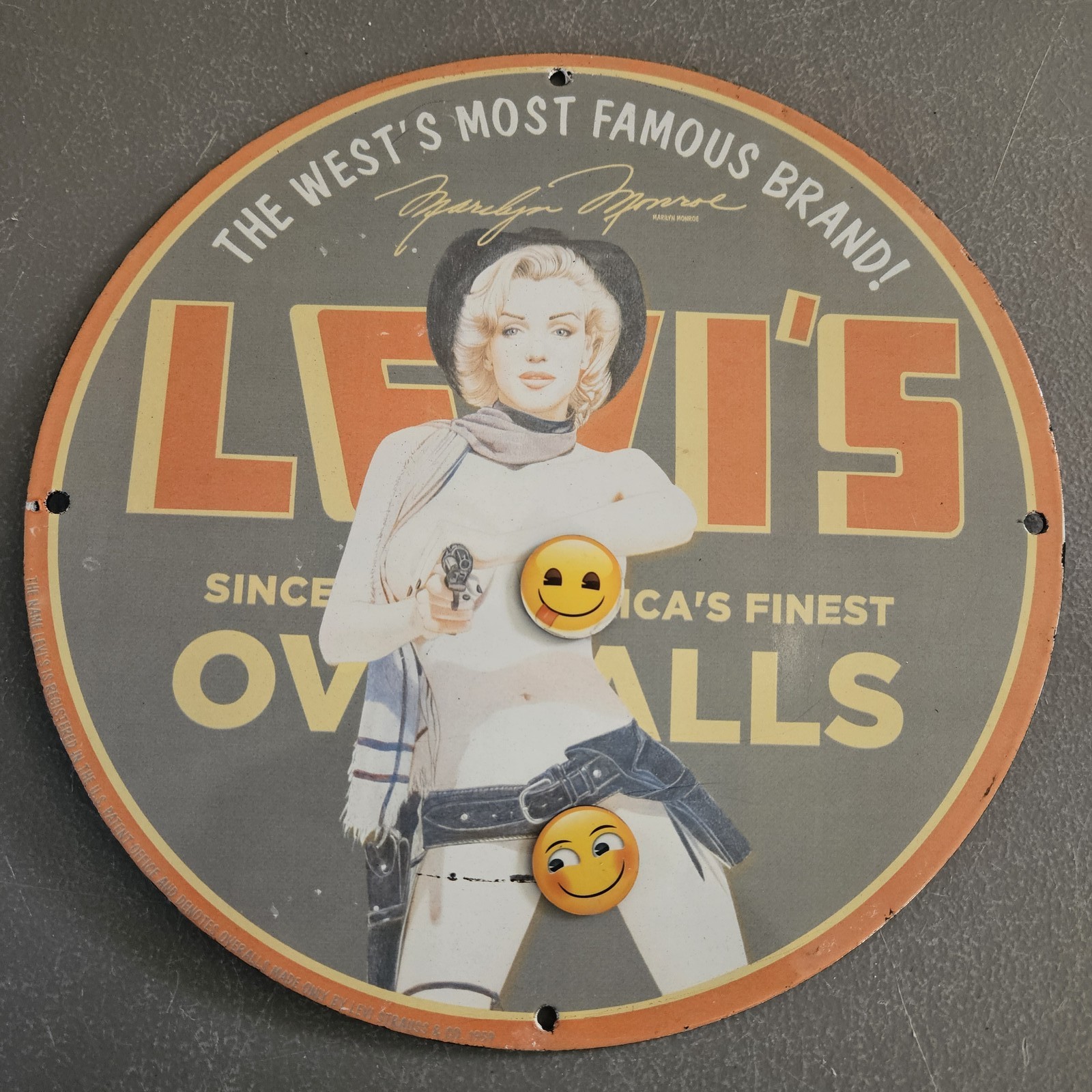 VINTAGE LEVI\'S OVERALLS MARILYN MONROE 12\