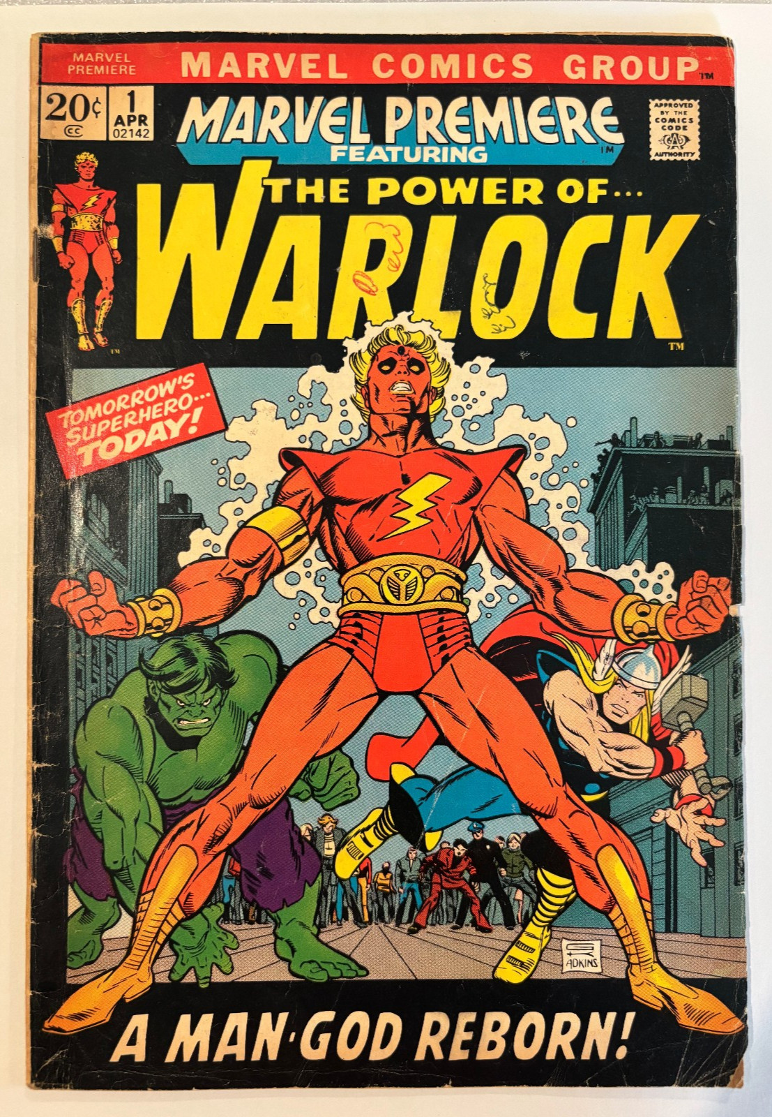 Marvel Premiere #1 (1972) 1st Warlock by that name