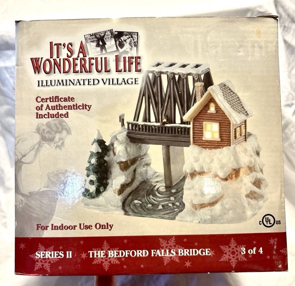 Enesco It\'s a A Wonderful Life Village The Falls Bridge Series II New