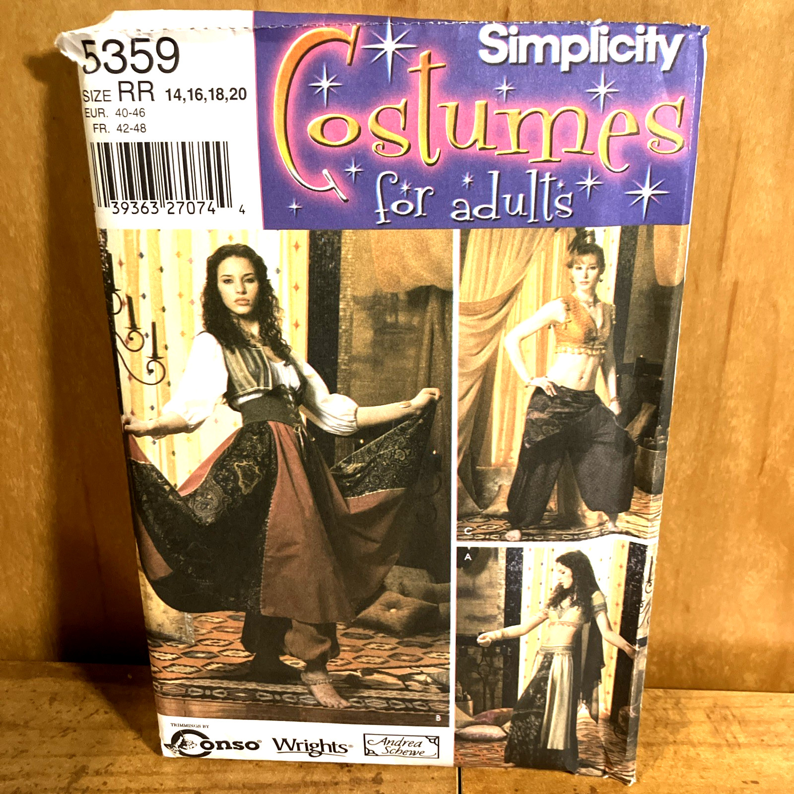 Simplicity Misses' Costumes 5359, Sizes 14, 16, 18, 20, Uncut