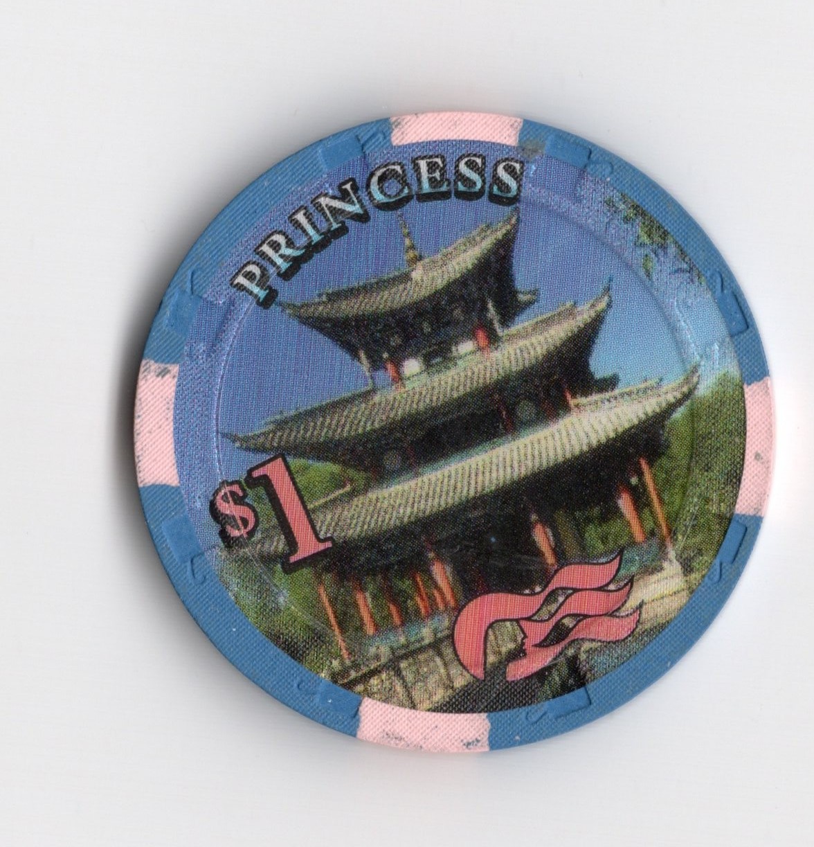 Princess Cruises Sapphire Princess $1.00 Casino Chip Pristine
