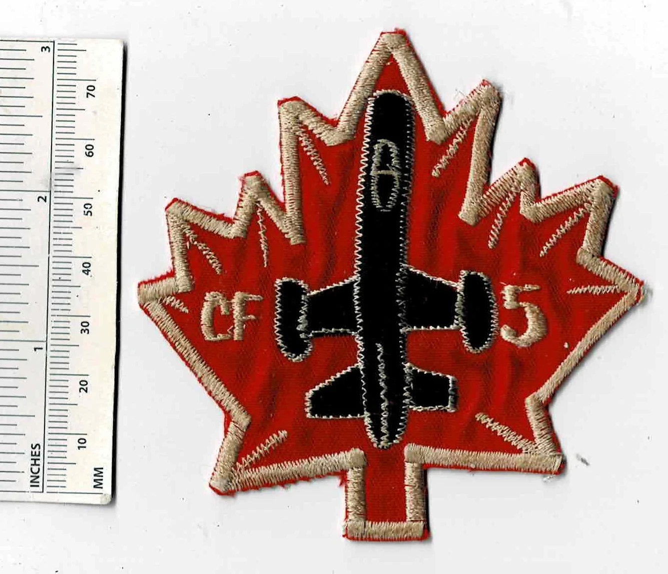 1970s CF-5 CANADAIR Royal Canadian Air Force Fighter Bomber Jet Shoulder Patch