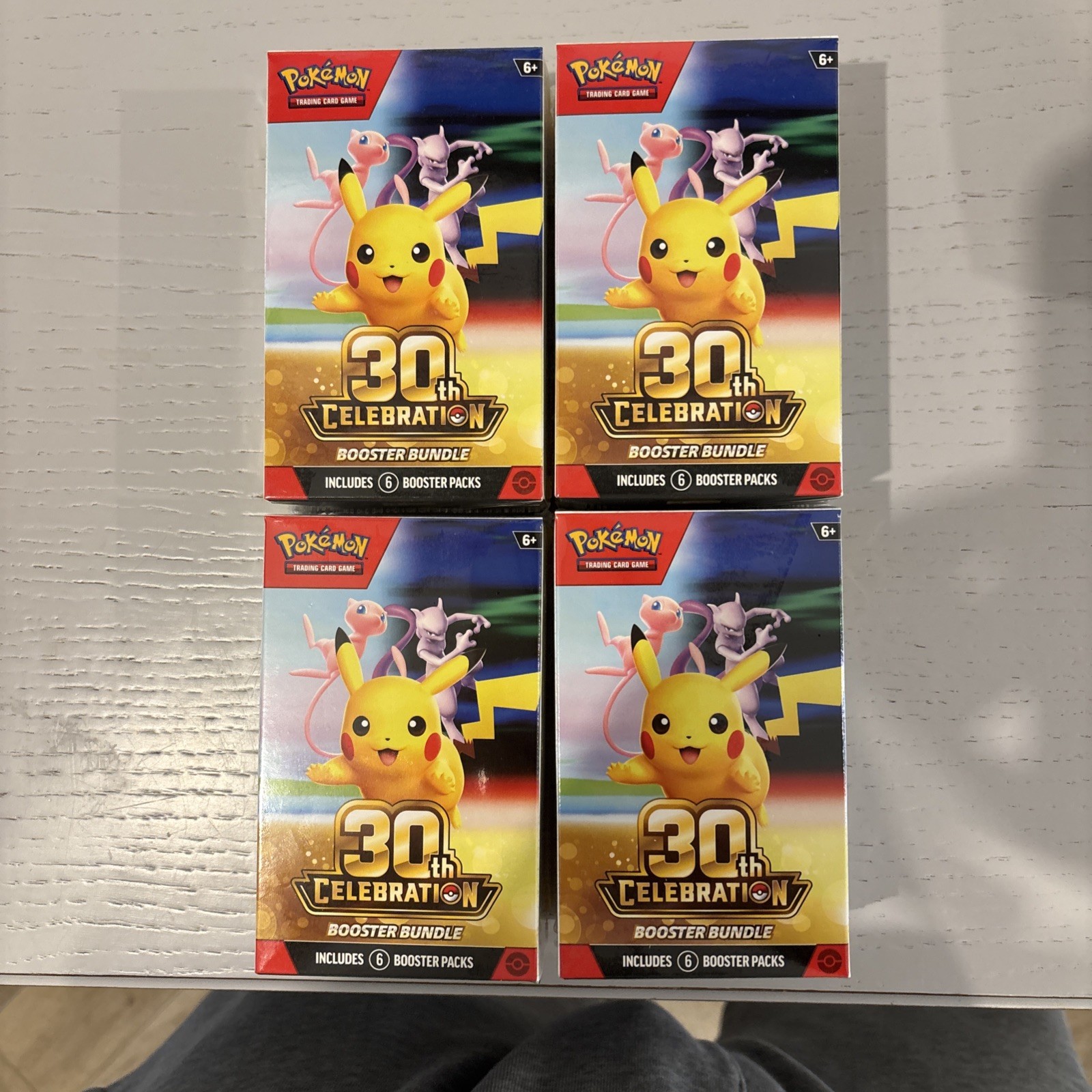 Pokémon 30th Anniversary Booster Bundles X4