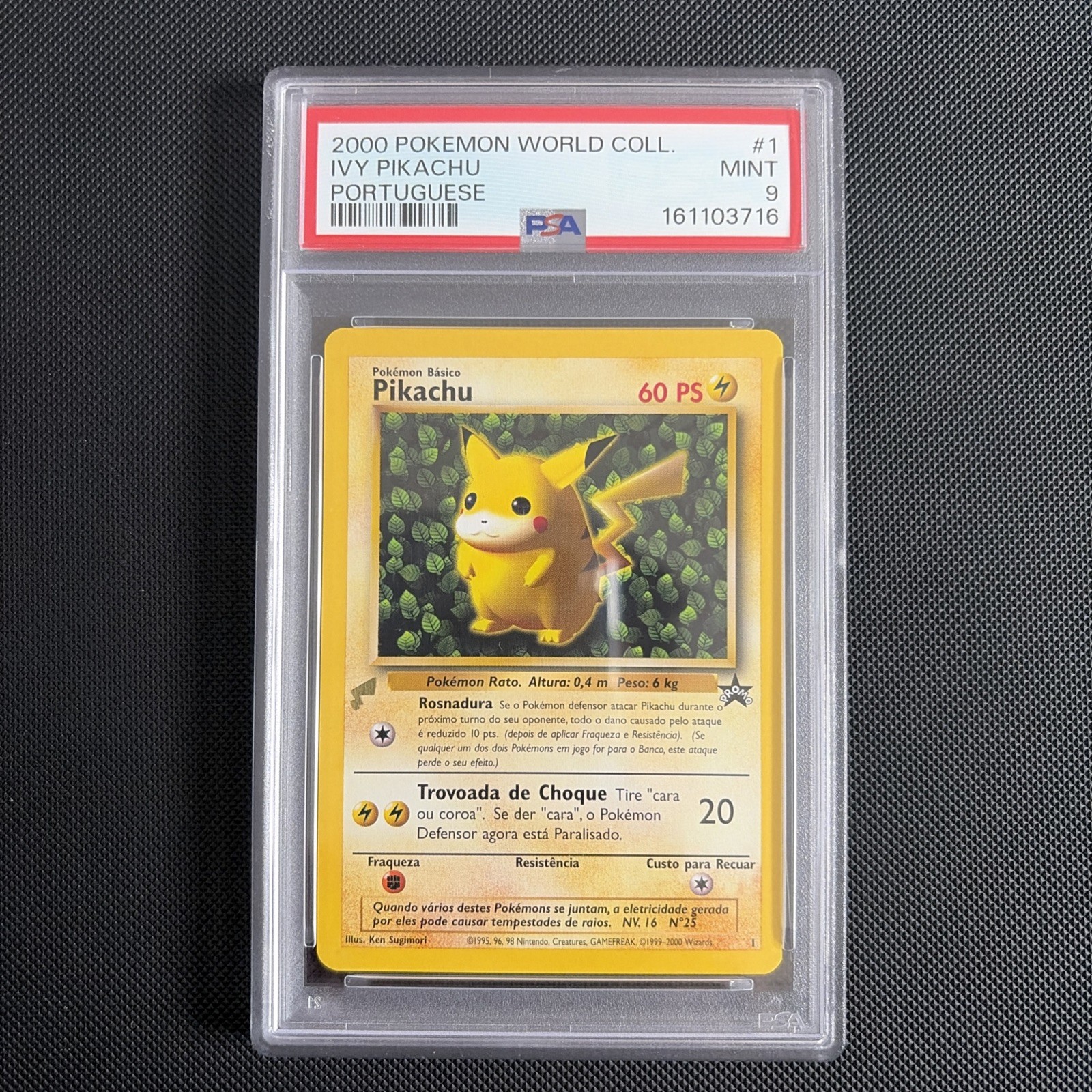 Ivy Pikachu 1 PORTUGUESE - PSA 9 (2000 Pokemon World Collection)